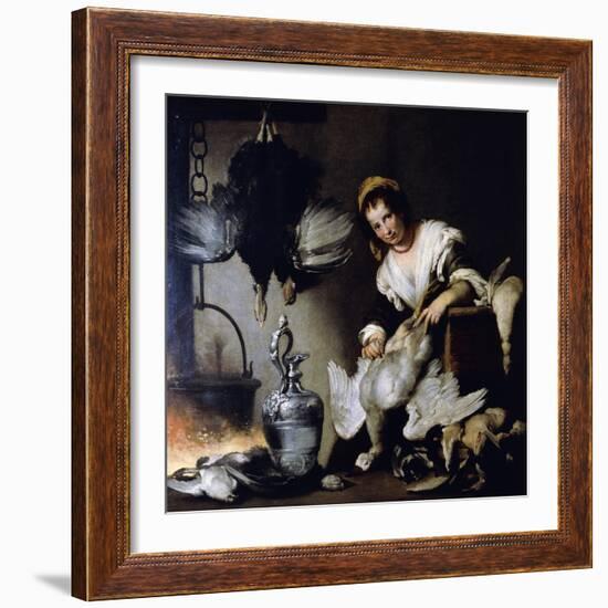 The Cook, Ca 1625-Bernardo Strozzi-Framed Giclee Print