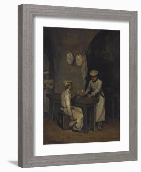 The Cooks-Auguste Theodule Ribot-Framed Giclee Print