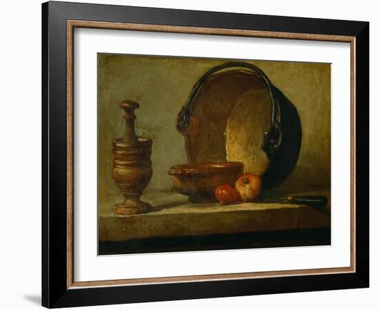 The Copper Cauldron-Jean-Baptiste Simeon Chardin-Framed Giclee Print