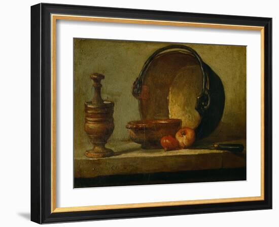 The Copper Cauldron-Jean-Baptiste Simeon Chardin-Framed Giclee Print