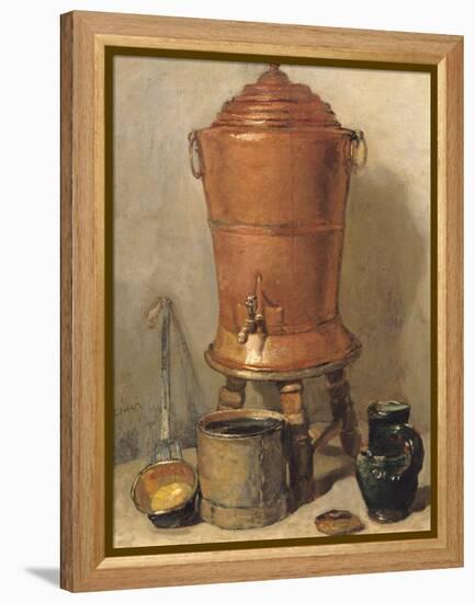 The Copper Drinking Fountain, circa 1733-34-Jean-Baptiste Simeon Chardin-Framed Premier Image Canvas