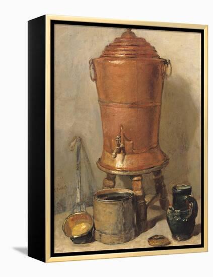 The Copper Drinking Fountain, circa 1733-34-Jean-Baptiste Simeon Chardin-Framed Premier Image Canvas