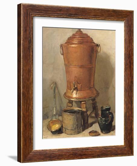 The Copper Drinking Fountain, circa 1733-34-Jean-Baptiste Simeon Chardin-Framed Giclee Print