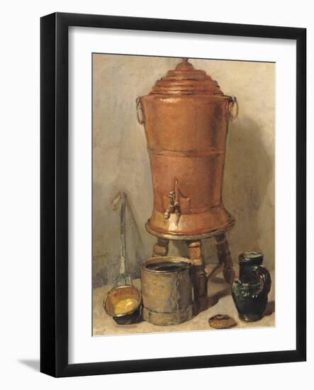 The Copper Drinking Fountain, circa 1733-34-Jean-Baptiste Simeon Chardin-Framed Giclee Print