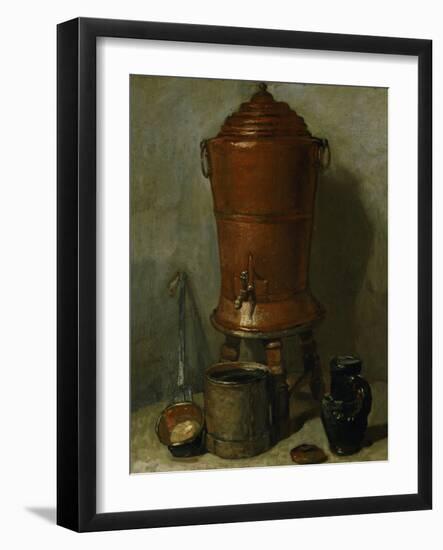 The Copper Drinking Fountain-Jean-Baptiste Simeon Chardin-Framed Giclee Print