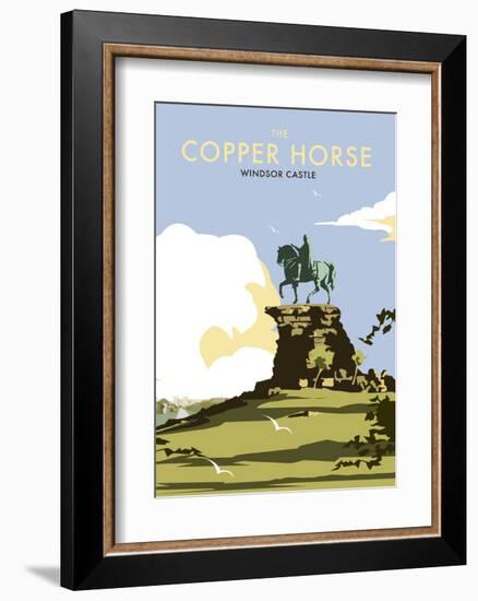 The Copper Horse - Windsor Castle - Dave Thompson Contemporary Travel Print-Dave Thompson-Framed Art Print