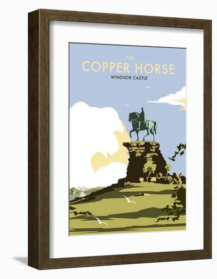 The Copper Horse - Windsor Castle - Dave Thompson Contemporary Travel Print-Dave Thompson-Framed Art Print