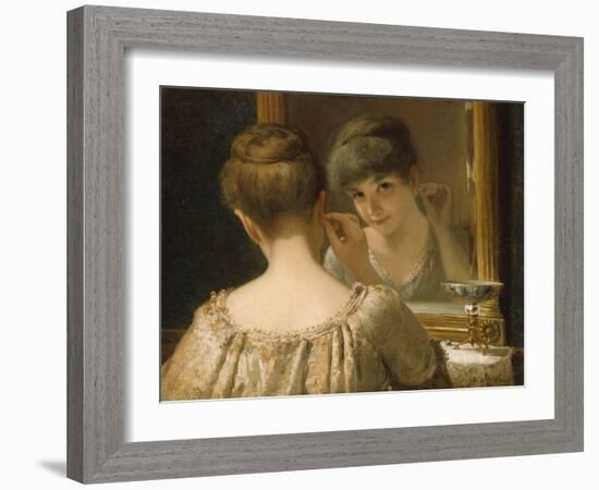 The Coquette-James Wells Champney-Framed Giclee Print