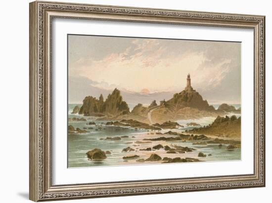 The Corbiere Rocks - Jersey-English School-Framed Giclee Print