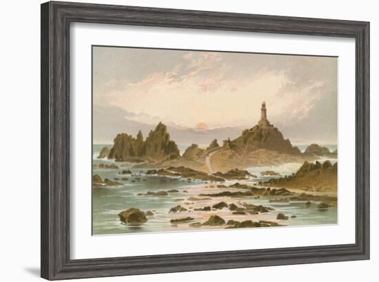 The Corbiere Rocks - Jersey-English School-Framed Giclee Print