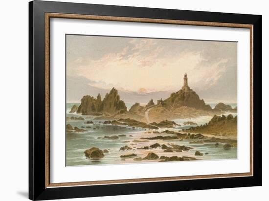 The Corbiere Rocks - Jersey-English School-Framed Giclee Print