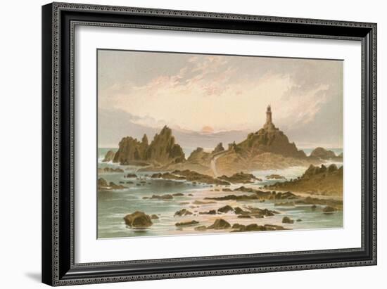 The Corbiere Rocks - Jersey-English School-Framed Giclee Print