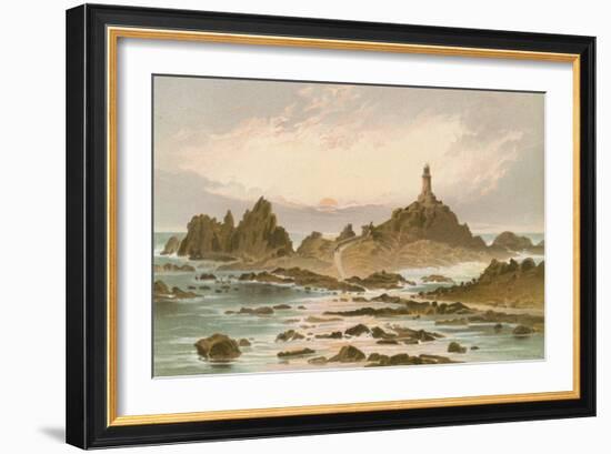 The Corbiere Rocks - Jersey-English School-Framed Giclee Print