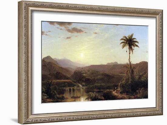 The Cordilleras - Sunrise-Frederic Edwin Church-Framed Art Print