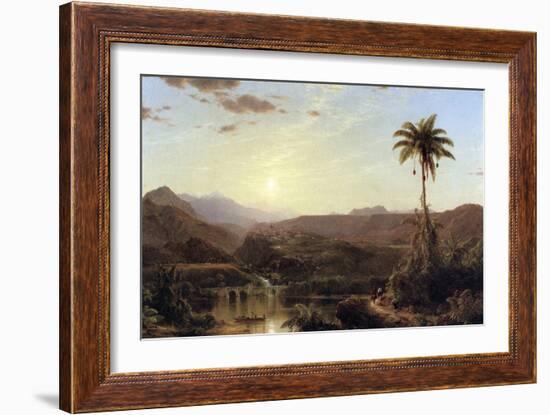 The Cordilleras - Sunrise-Frederic Edwin Church-Framed Art Print