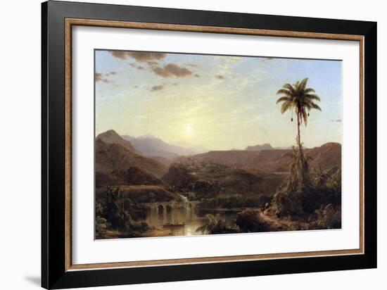 The Cordilleras - Sunrise-Frederic Edwin Church-Framed Art Print