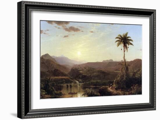 The Cordilleras - Sunrise-Frederic Edwin Church-Framed Art Print