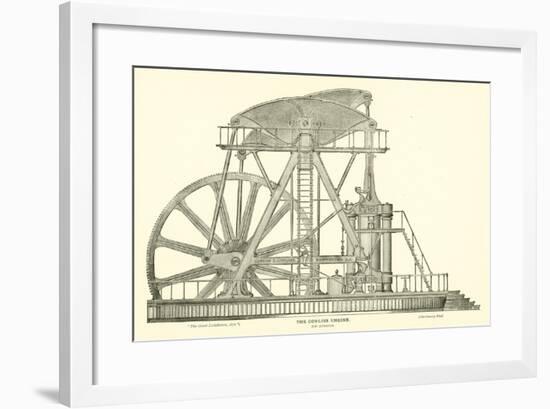 The Corliss Engine, Side Elevation-null-Framed Giclee Print