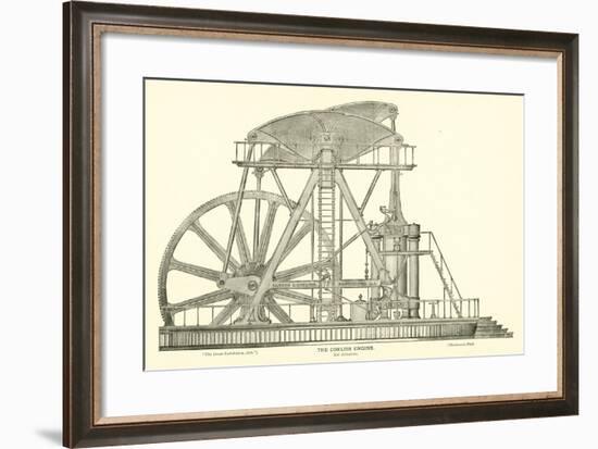 The Corliss Engine, Side Elevation-null-Framed Giclee Print