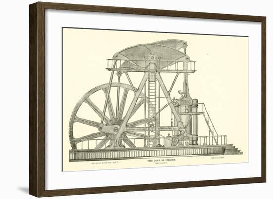 The Corliss Engine, Side Elevation-null-Framed Giclee Print