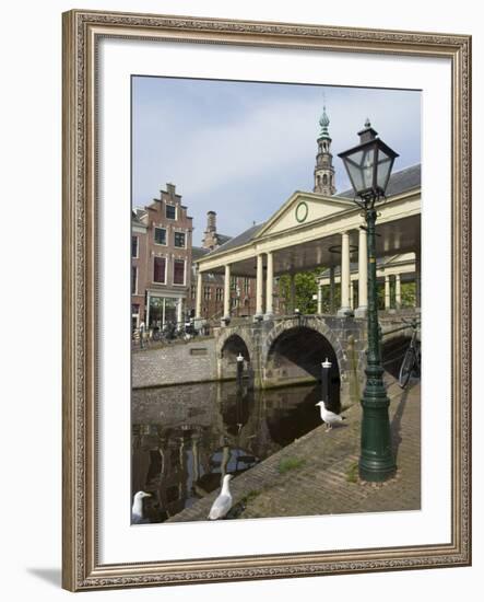 The Corn Bridge, Centre of the Old Town, Leiden, Netherlands, Europe-Ethel Davies-Framed Photographic Print