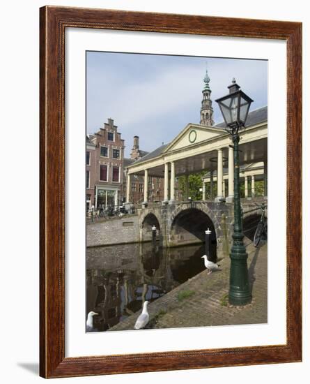 The Corn Bridge, Centre of the Old Town, Leiden, Netherlands, Europe-Ethel Davies-Framed Photographic Print