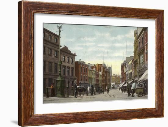 The Corn Market, Derby-null-Framed Photographic Print