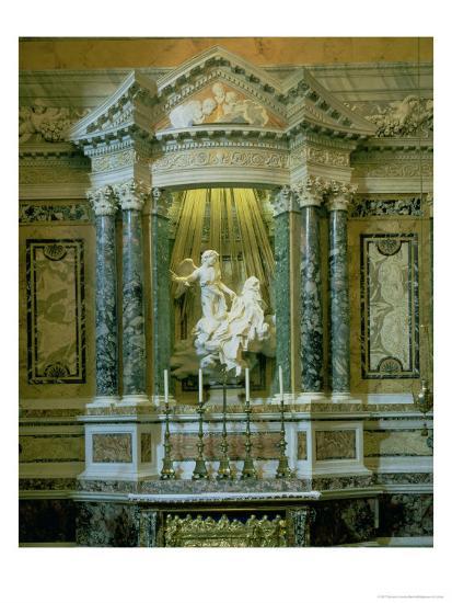 'The Cornaro Chapel,Detail of the Altar with 