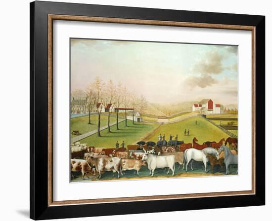 The Cornell Farm, 1848-Edward Hicks-Framed Art Print