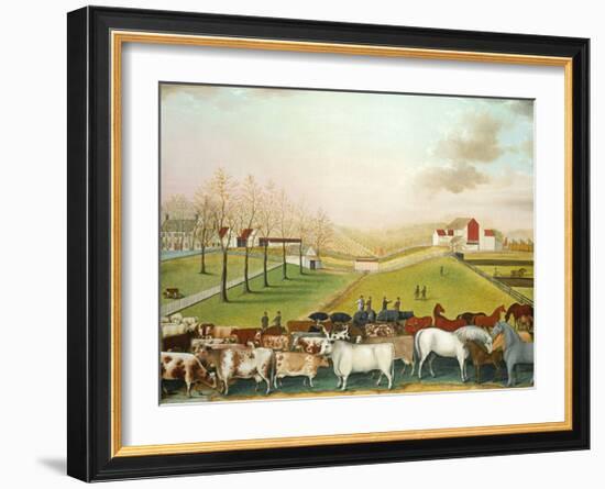 The Cornell Farm, 1848-Edward Hicks-Framed Art Print