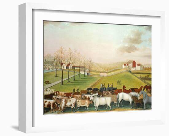 The Cornell Farm, 1848-Edward Hicks-Framed Art Print