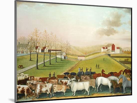 The Cornell Farm, 1848-Edward Hicks-Mounted Art Print