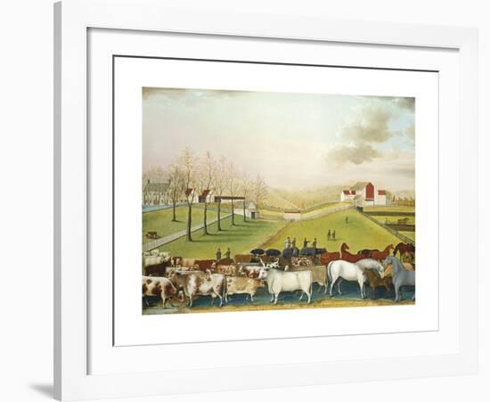 The Cornell Farm, 1848-Edward Hicks-Framed Premium Giclee Print