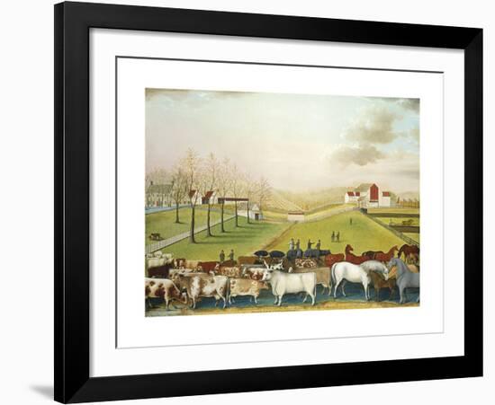 The Cornell Farm, 1848-Edward Hicks-Framed Premium Giclee Print