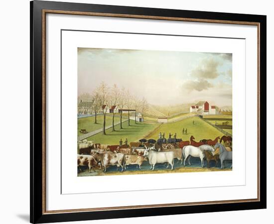 The Cornell Farm, 1848-Edward Hicks-Framed Premium Giclee Print