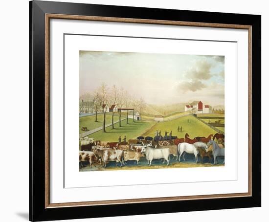 The Cornell Farm, 1848-Edward Hicks-Framed Premium Giclee Print