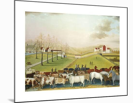 The Cornell Farm, 1848-Edward Hicks-Mounted Premium Giclee Print