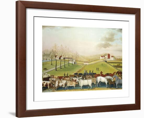 The Cornell Farm, 1848-Edward Hicks-Framed Premium Giclee Print