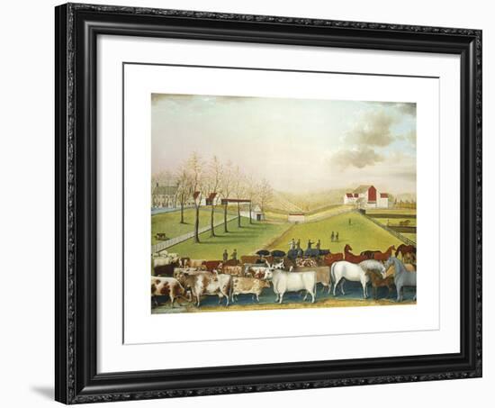 The Cornell Farm, 1848-Edward Hicks-Framed Premium Giclee Print