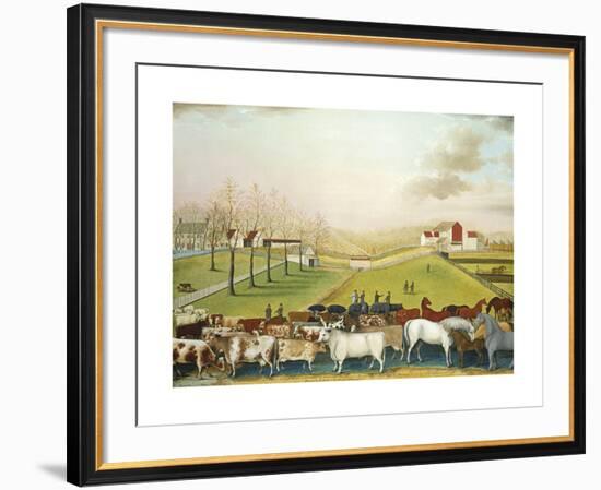 The Cornell Farm, 1848-Edward Hicks-Framed Premium Giclee Print