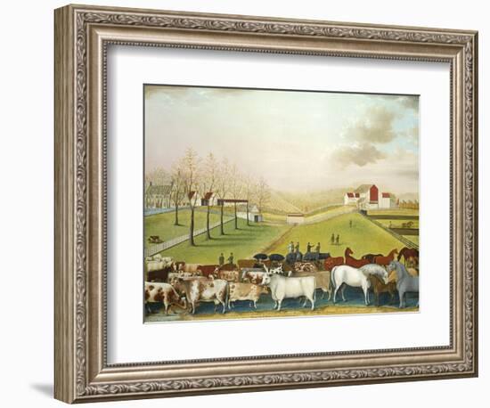 The Cornell Farm, 1848-Edward Hicks-Framed Giclee Print