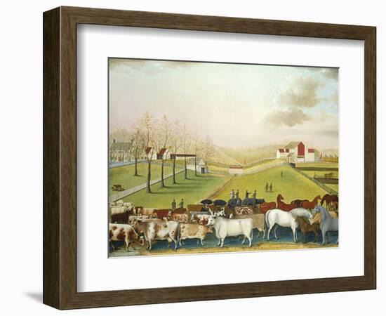 The Cornell Farm, 1848-Edward Hicks-Framed Giclee Print