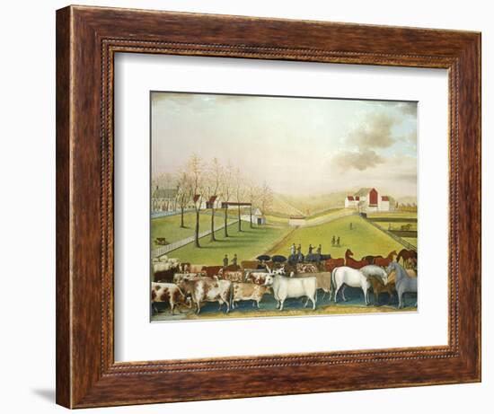 The Cornell Farm, 1848-Edward Hicks-Framed Giclee Print