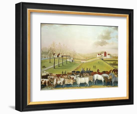 The Cornell Farm, 1848-Edward Hicks-Framed Giclee Print