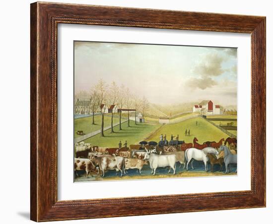 The Cornell Farm, 1848-Edward Hicks-Framed Giclee Print