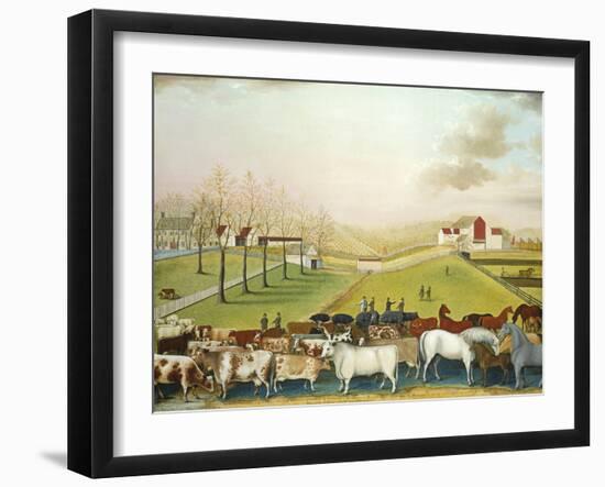 The Cornell Farm, 1848-Edward Hicks-Framed Giclee Print