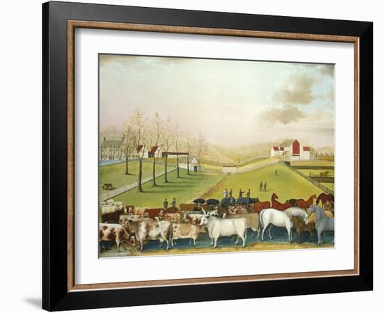 The Cornell Farm, 1848-Edward Hicks-Framed Giclee Print