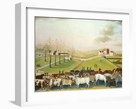 The Cornell Farm, 1848-Edward Hicks-Framed Giclee Print