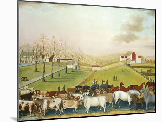 The Cornell Farm, 1848-Edward Hicks-Mounted Giclee Print