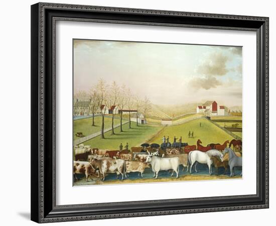 The Cornell Farm, 1848-Edward Hicks-Framed Giclee Print